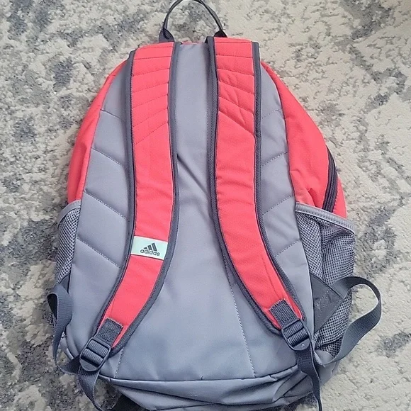 Adidas Pink and Gray Men's Backpack - Picture 2 of 8